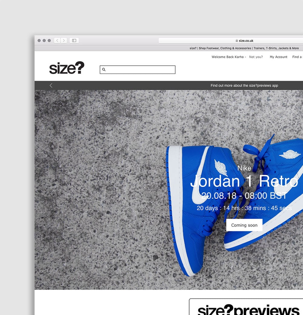 size?previews Launches
