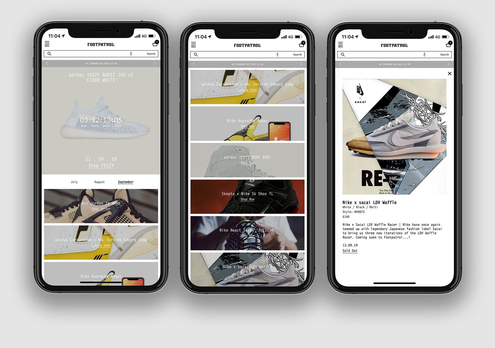 Footpatrol Launch Page