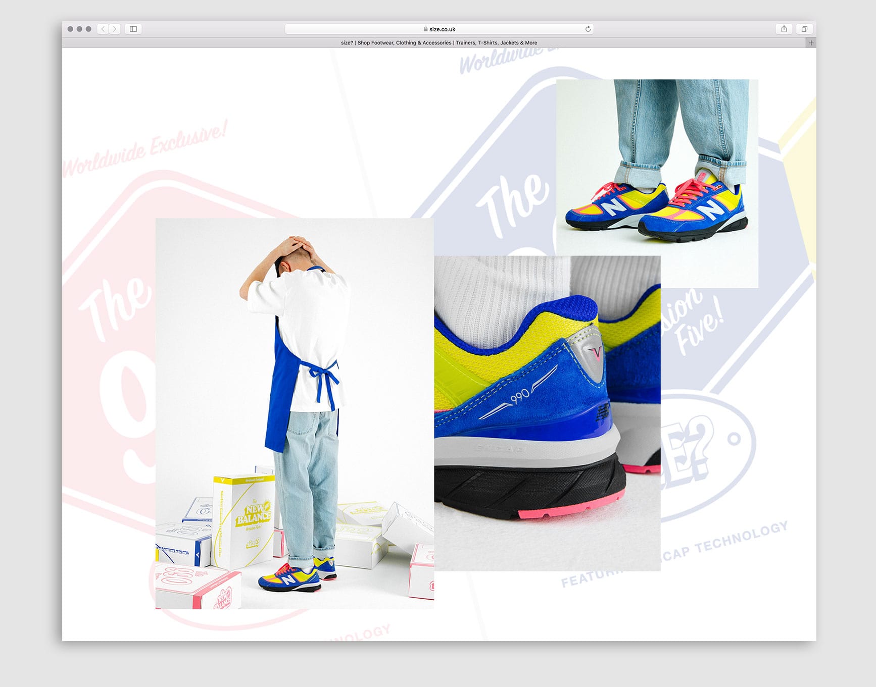 size? x New Balance 990v5