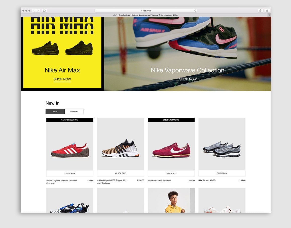 size? Redesign