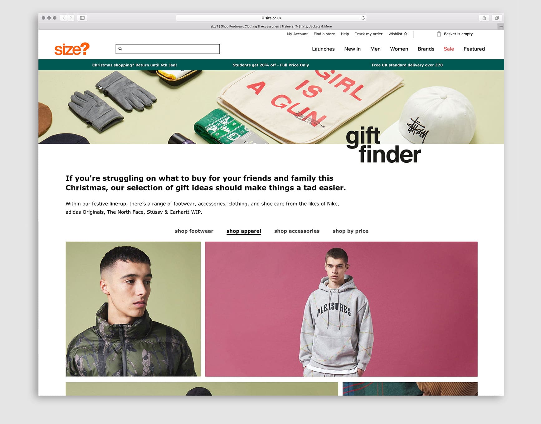 size? Gift Finder