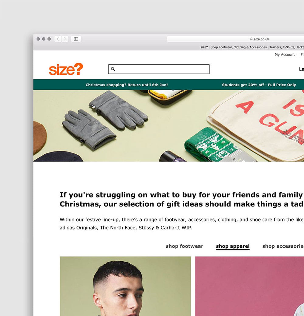 size? Gift Finder