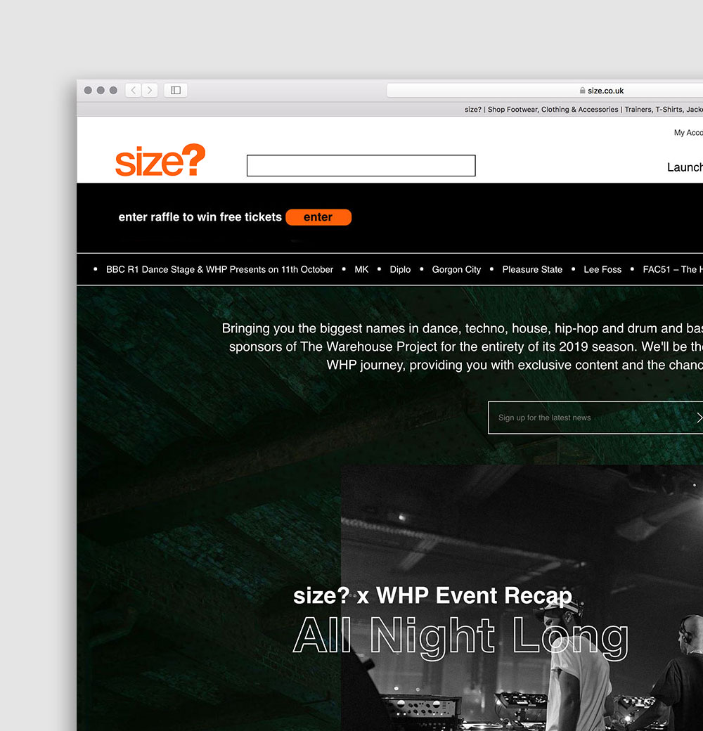 size? x WHP